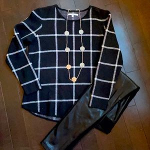 Alfred Sung Plaid Woman’s Sweater